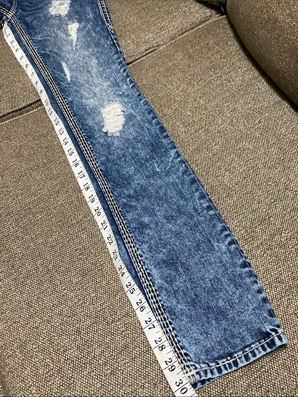 Rock Revival flash Cuffed straight Jeans size 26 - Picture 6 of 9